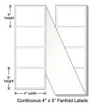 Fan Fold Blank labels Blank Labels for Thermal Printing