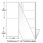 Fan Fold Blank labels Blank Labels for Thermal Printing
